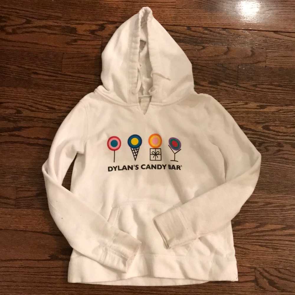 white sweatshirt